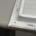 HVAC Premium 32" X 22" Steel Return Air Filter Grille for 1" Filter - Easy Plastic Tabs for Removable Face/Door - HVAC DUCT COVER - Flat Stamped Face - White [Outer Dimensions: 34 5/8"w X 24 5/8"h]