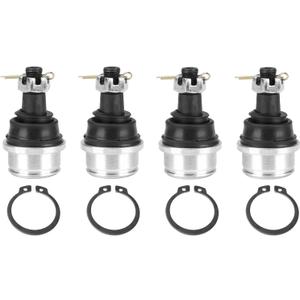 Upper/Lower Ball Joint Kit for Honda Rancher 420 TRX420, Foreman Rubicon 450 500 TRX450 TRX500, Rincon 650 680 TRX650 TRX680. 4pcs Ball Joint Assembly Replaces# 51375-HP5-601 51355-HN0-A01