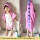 Children Bath Towel Robe Kids Hooded Beach Swimming Poncho Dinosaur Pattern for Kids 0-8 Years