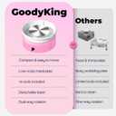 Goody King Mini Pottery Wheel-9.4Pottery Wheel for Adults Beginners Kids, Upgraded Movable Turntable with Adjustable Speed with 16 Pottery Shaping Tools, Supports Forward and Reverse Rotation-Pink