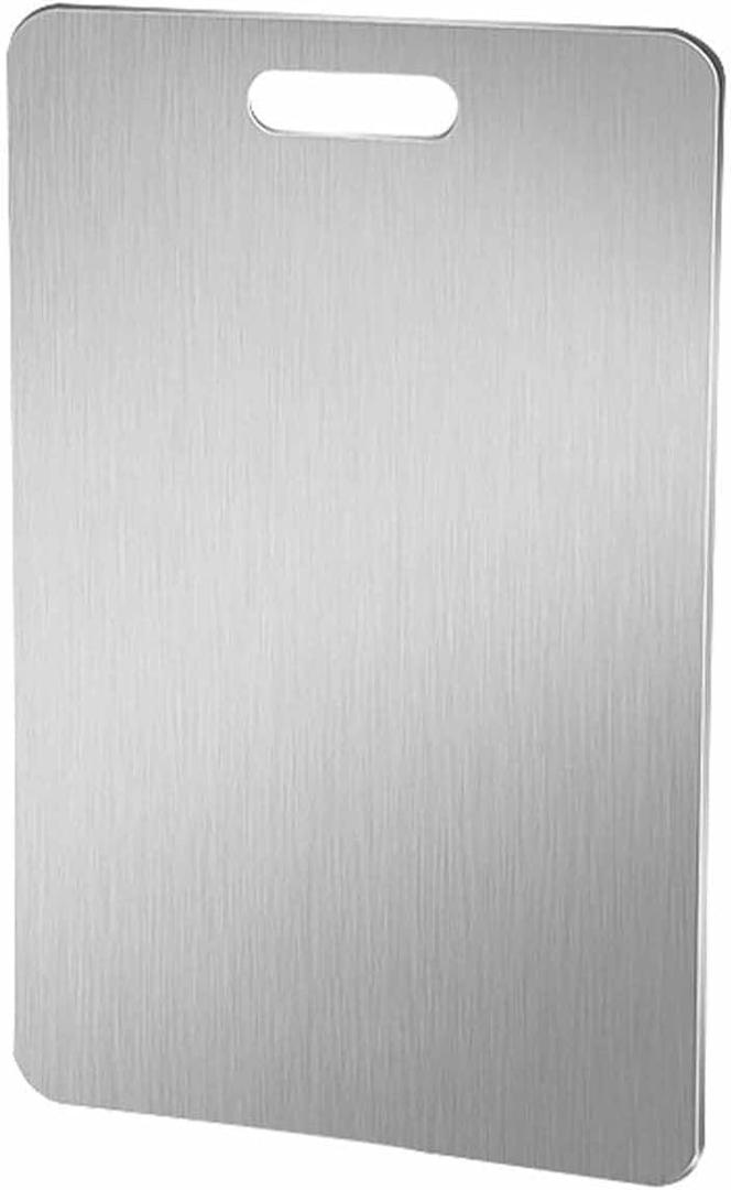 Titanium Cutting Boards - 100% Pure Titanium Cutting Boards for Kitchen - Cutting Edge Hygiene & Durability, Dishwasher Safe Ideal, Perfect for Various Cooking Tasks (16 x 11 in)