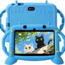 MengDash Kids Tablet, 7 inch Tablet for Kids 3-10, Educational Learning Toddler Tablet Android 11, Touch Screen 3GB RAM+32GB ROM Storage, Google Play YouTube (Blue)