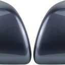 Rear View Mirror Cover Compatible with 2011-2019 Toyota Sienna without Turn Signal Model Side Mirror Covers Caps (Dark Grey)