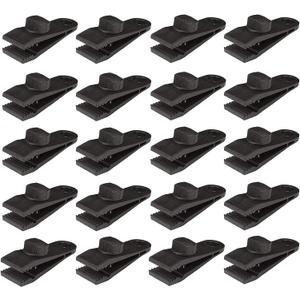 HengLiSam Tarp Clips, Heavy Duty Lock Grip, Clamps Withstand 60mph Strong Wind Fit for Awnings, Outdoor Camping, Caravan Canopies, Bungee Cord Clip (20 Pieces)