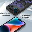 OOK Case for iPhone 14 6.1 Inch (Compatible with MagSafe) Floral Flowers Design Translucent Phone Cover Soft TPU + Hard PC Anti-Scratch Shockproof Magnetic Cute Case for Women - Light Purple