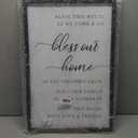 comurdyo Bless This Home Wall Decor 16"×24" Modern Rustic Farmhouse Inspirational Blessing Sweet Family Quote Scripture Sign For Living Room Bedroom House Wall Art Hanging (Black)