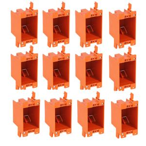 [12 Pack] CLOUDY BAY Single Gang Electrical Outlet Box,14 Cubic Inch Junction Box,Old Work Box,UL Listed