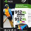 PayForLess 952XL Ink Cartridges Combo Pack Compatible for HP 952 952XL for HP 8710 Printer OfficeJet Pro 7720 7740 8210 8216 8702 8710 8715 8720 8725 8728 8730 8745 4 Pack