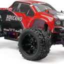 Redcat Racing Volcano EPX 1/10 Scale Electric RC Monster Truck 4WD RC Truck with 2.4GHz Radio, Waterproof Electronics, 19T Brushed 550 Motor, Battery & Charger, Red