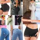 Women Butt Pads Fake Butt Lifter Shapewear Padded Panties Hip Enhancer Pads Body Shaper Tummy Control (Black, L)