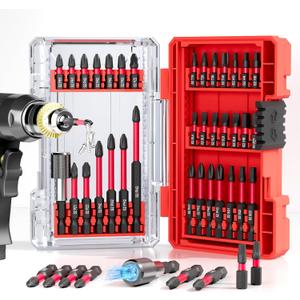 35Pcs Screwdriver Bits Set S2 Steel Screwdriver Impact Kit With a Storage Case, Used for Power Screwdrivers and Electric Drill Drivers