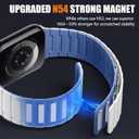 SNBLK Magnetic Watchband Compatible with Apple Watch for Men 44mm 45mm 46mm 49mm 42mm 41mm 40mm 38mm Women, Silicone Sport Strong Magnet Strap for iWatch Series 11 Ultra 3 Ultra 2 Se 10 9 8 7 6 5 4 1