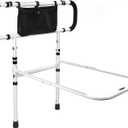 MEDOTS Bed Rails for Elderly Adults, Adjustable Height and Width with Leg Bed Assist Rails for Seniors, Bed Rails with Safety Handles and Storage Pocket, Fits King, Queen, Full, Twin - 300 lbs