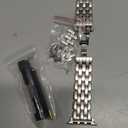 TOYOUTHS Designer Vintage Dressy Bracelet for Apple Watch Band Women 42/40/41/38/44/45/46/49mm, Stainless Steel Elegant Luxury Metal Strap for iWatch Series 11 10 9 8 7 6 5 4 SE/Ultra 3 2 1,  Starlight, 38/40/41/42mm(Series 11/10)