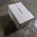 Hoikwo 15 Packs 12x8x7 Large Thin Shipping Boxes, White Big Corrugated Cardboard Box Set for Small Business for Packaging Mailing Lightweight Items