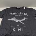 C-141 Starlifter Airplane Estb 1963 Vintage Style Pilot T-Shirt, XL