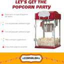 Popcorn Popper Machine-4 OZ Vintage Professional Popcorn Maker Theater Style with Nonstick Kettle Warming Light and Serving Scoop. (Red)
