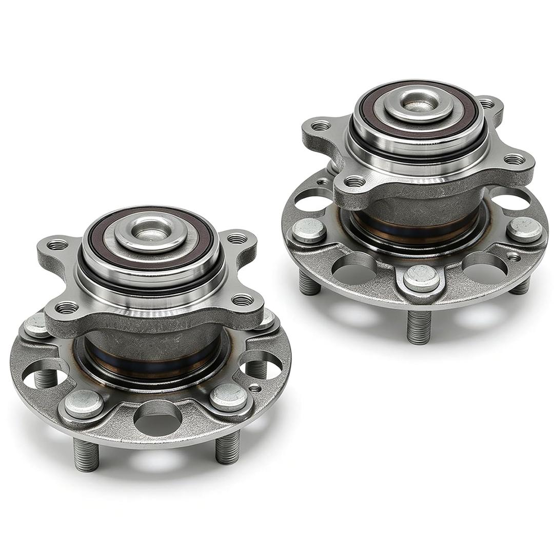 512257 2PCS Rear Wheel Hub Bearing Assembly Compatible with Civic 2006 2007 2008 2009 2010 2011 5 Lug with ABS