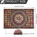CHICHIC Rectangle Entrance Door Mat Large 24 x 36 Inch High Traffic Area Entry Way Doormat Front Door Rugs Outdoors Heavy Duty Welcome Mat, Non Slip Rubber Back Low Profile for Garage