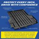 Michelin Truck Bed Mat for 2022-2026 Nissan Frontier 5 FT / 60.3" Only | Not Fit Drop-in Bed Liners, All-Weather Truck Bed Liner, Custom Fit, Durable TPE, Non-Slip