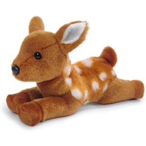 Deer Stuffed Animal for Kids,8 inch Realistic Animal Plush Toy Lying Down Posture Animals,Plush for Boys Girls Adult Birthday Hug Teaching(S-Deer)