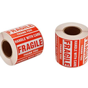 Immuson Warning Fragile Tape, 3" X 2" Fragile Handle with Care Warning Stickers for Shipping and Packing,500 Labels Per Roll (2 Rolls)