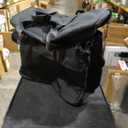 PENGDA 2 Layer Sewing Machine Case with Adjustable Shoulder Strap Sewing Machine Carrying Case Universal Tote Bag for Sewing Machine and Sewing Accessories Storage Black