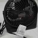 Amazon Basics Air Circulator Fan, Desk Fan for Bedroom, Home and Office, With 90-Degree Tilt Head, 3 Speed Settings, Lightweight (3 LBS), 35 Watts, Black, 11.1"W x 6.3"D x 10.9"H