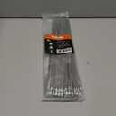 Sinlon 100pcs Heavy Duty Stainless Steel Fence Ties 11.8 inch Metal Zip Ties for Chain Link Fence, Chicken Coop, Dog Fence, Outdoor Fencing & Thermal Insulation (304 Stainless Steel Cable Ties)