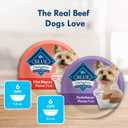 Blue Buffalo Delights Natural Adult Small Breed Wet Dog Food Variety Pack, Made with Natural Ingredients, Filet Mignon Flavor Paté & Porterhouse Flavor Paté, 3.5-oz. Cups (12 Count, 6 of Each) (EXP 11/21/27)