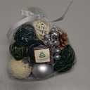 Qingbei Rina Black Decorative Balls for Bowls,Assorted Vase Filler for Centerpieces,Wicker Rattan Balls Decorative Orbs Woven Spheres, Bowl Fillers for Home Decor Wedding