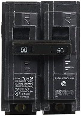 Siemens Q250 50 Amp Double Pole Circuit Breaker