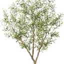LYERSE Olive Trees Artificial Indoor - Faux Olive Tree 7ft with Large Olive Branches and Lifelike Fruits - Artificial Olive Tree for Modern Home Office House Living Room Decor