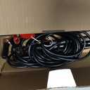 HydroGlow Underwater Fishing Light High-Output Green LED (360 Visibility), 12V, 20 ft Cable for Deep Sea & Freshwater Made in USA (500 mm)