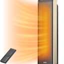 DREO Space Heater Indoor, 25" 11.5ft/s Fast Portable Room Heater with Remote and Thermostat, 3 Modes, Overheating & Tip-Over Protection, Electric Heaters for Indoor Use Large Room, Bedroom, Gold