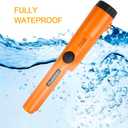Metal Detector Pinpointer - Fully Waterproof Handheld Pin Pointer Wand, High Accuracy Professional Search Treasure Pinpointing Finder Probe