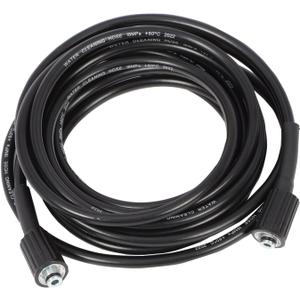 25FT Steel Wire Braided Kink Resistant Pressure Washer Hose, 1/4 Inch with M22 14MM Swivel, 3200 PSI Max, Black, 1.05 kg, 1 Pack