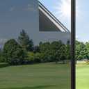 Haton Window Privacy Film One Way Window Tint for Home, Sun UV Blocking Heat Control Reflective Mirror Tinting Film See Out Not in Office Door Coverings, Black 35.4" x 78.7"