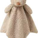 Baby Brown Teddy Bear Soft Stuffed Animal Security Blanket, Plush Bear Character Lovey Blanket, Baby Shower/Nursery Gift, Newborn Infant Toddler Snuggle Blankie for Boys Girls, 14 Inches
