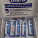 Oral-B CrossAction Electric Toothbrush Replacement Brush Heads, Black, 4 Count + 1 Sensitive White