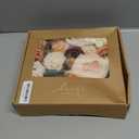 Ling's moment Fake Flowers Box, Faux Artificial Greenery Stems Foam Roses Silk Peony Eucalyptus Fabic Flower for Centerpieces Bouquet Wedding Vase Floral Decorations, Rust & Orange, Grand Combo