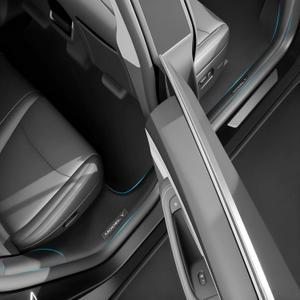 10Pcs for Tesla Model Y Juniper(2025-2026) Matte Black Door Sill Protector with Bumper Guard [Anti-Kick & Keep Clean] Door Sill Guard Cover for Tesla Model Y Juniper Accessories 2025 2026