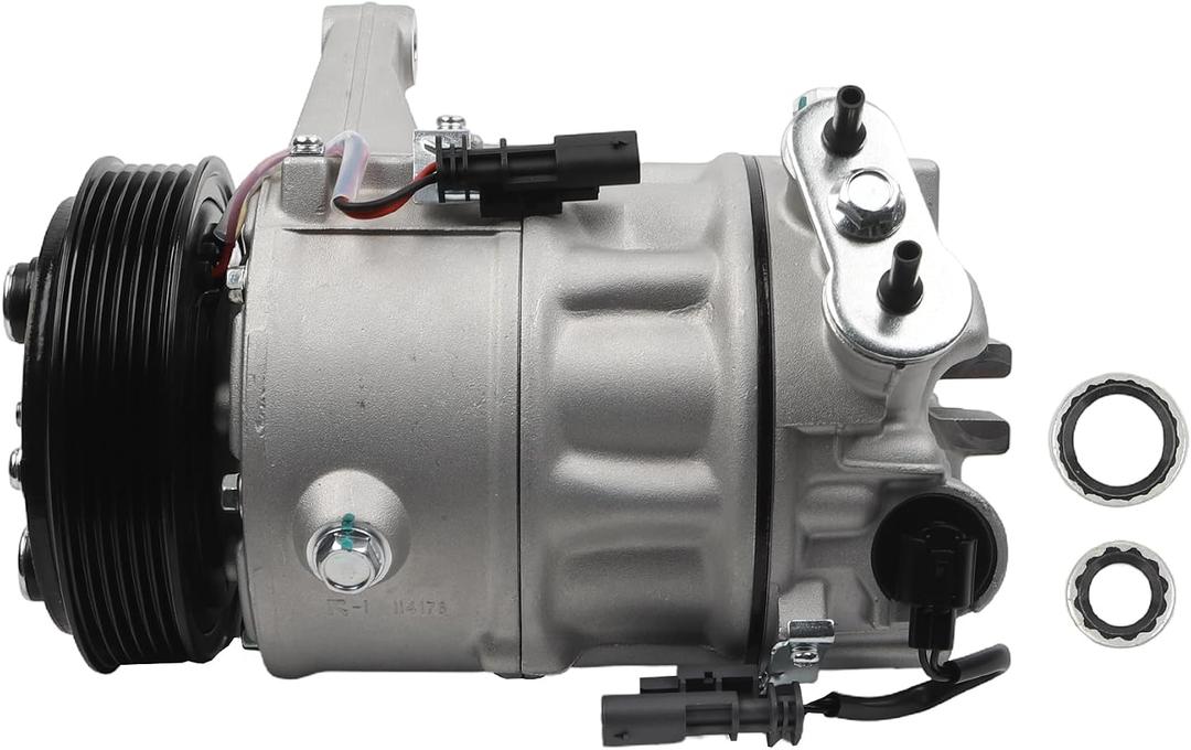 Dasbecan A/C Compressor Compatible with 2013-2022 Buick Enclave, 2013-2022 Chevrolet Traverse 3.6L, 2013-2016 GMC Acadia 3.6L Air Compressor Replaces# 68322, Oil Prefilled