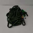 Garden Hose 100ft, Non-Expanding, Lightweight, Leak-Proof Metal interface, No-Knots, Portable, Wear-Resistant, Sturdy, Flexible, Water Hose for Yard, Garden, Black Green