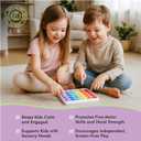 Fidget Toys for Kids | 3-Pack Sensory Toys for Kids Ages 5-12 | Pop It, Keyboard & Sensory Balls | Quiet Fidgets for Classroom | Stocking Stuffers for Christmas | Party Favors for Birthday Goodie Bags