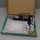 10X 30X Extra Large Magnifying Glass with Light and Clamp, Rectangle Hands Free Magnifier with 5 Color Modes, Adjustable LED Lighted Magnifying Desk Lamp for Reading Close Work Craft Painting (Black)