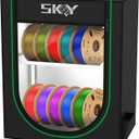 Skouphy 3D Printer Filament Storage Box, 2-Tier Storage Shelves for 3D Printing Business, Studio, Office Workshop -10 Rolls