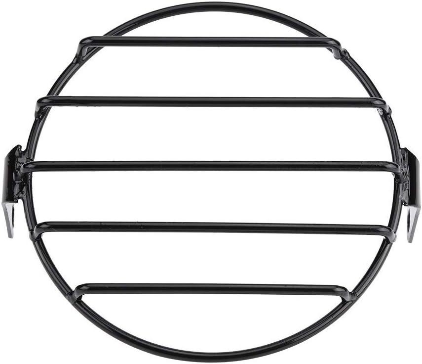 6.5" Universal Motorcycle Durable Headlight Grill Cover for Cruiser Chopper Cafe Racer (#1)
