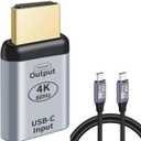 USB C Female Source to HDMI Male Sink HDTV Adapter 4K 60hz 1080p for Mac-Book Pro/Air, Galaxy, Surface, i-Phone 17 Series. Not Work for HDMI Host to Type-C Displays