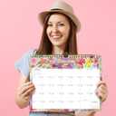 8 x Calendar 2026-18 Monthly Wall Calendar, January 2026 - June 2027, 8.5" x 11", Calendar 2026-2027 with Twin-Wire Binding, Hanging Hook, Blocks and Julian Dates (Watercolor Wall Calendar)